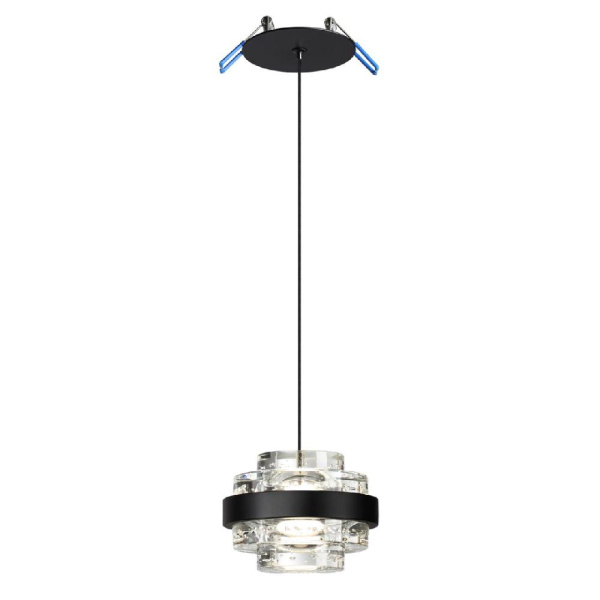 5031/6L L-VISION ODL24 513 чёрный/металл/акрил Подвес LED 6W 4000K 432лм KLOT