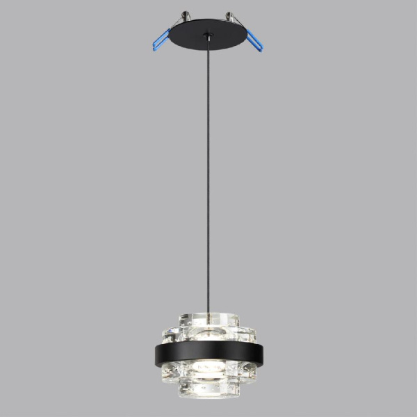 5031/6L L-VISION ODL24 513 чёрный/металл/акрил Подвес LED 6W 4000K 432лм KLOT