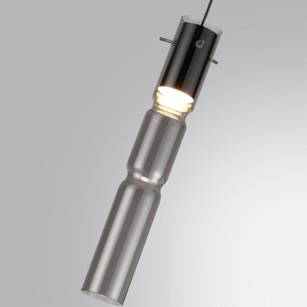 5059/5L PENDANT ODL24 459 черный/дымчатый/металл/стекло Подвес LED 5W 3000K SCROW