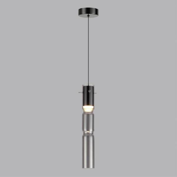 5059/5L PENDANT ODL24 459 черный/дымчатый/металл/стекло Подвес LED 5W 3000K SCROW