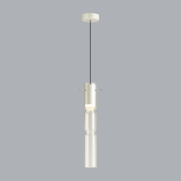 5059/5LB PENDANT ODL24 459 белый/прозрачный/металл/стекло Подвес LED 5W 3000K SCROW