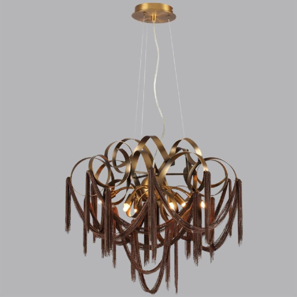 5066/6 HALL ODL24 519 античн.бронза/коричневый/металл/металл Люстра G9 6*40W CHAINY