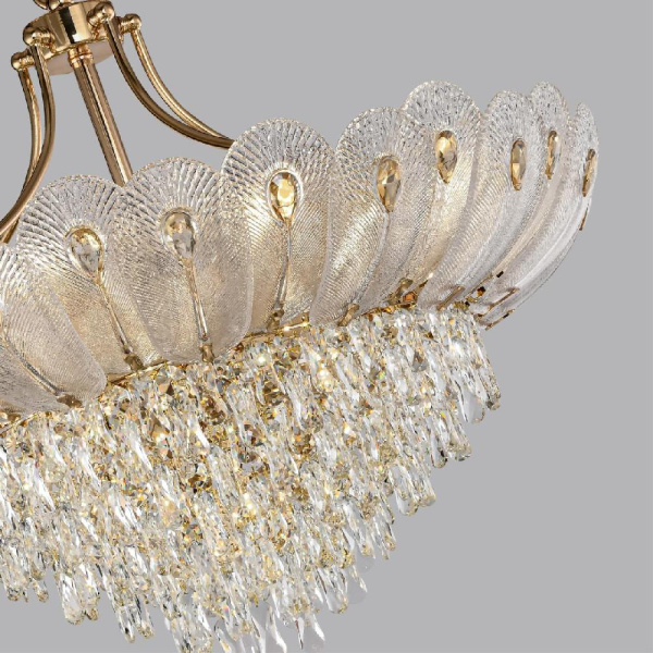 5048/16 HALL ODL24 519 золото/прозрачный/янтарный/металл/хрусталь/стекло Люстра E14 16*40W PAROTI