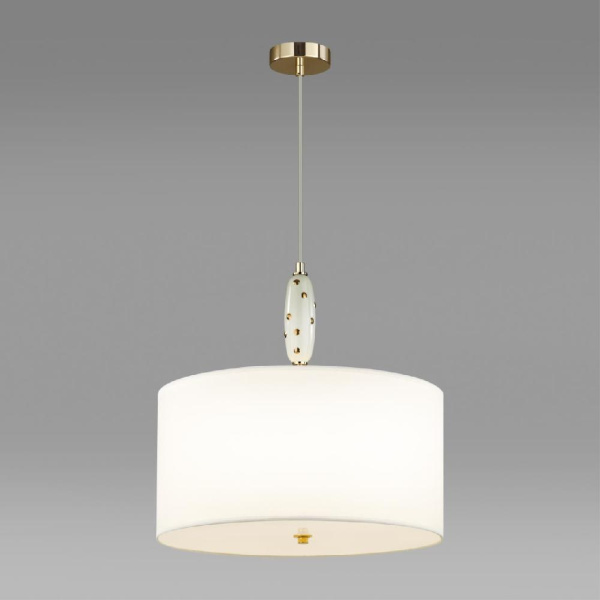 5423/5 MODERN ODL_EX24 43 золотой/молочный/белый/металл/керамика/ткань Люстра E14 5*40W POLLEN