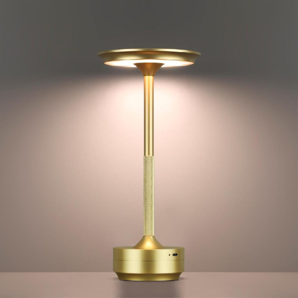 5033/6TL L-VISION ODL24 523 золото матовое/металл/акрил Настольная лампа LED 6W 3000K-5700K 300Лм TET-A-TET