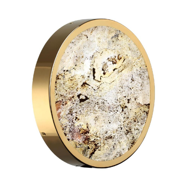 5079/24L L-VISION ODL24 535 зол./серо-беж./металл/натур.камень/акрил Настен.-потолочн. cветил. с переключ.цветов.темпер. LED 24W 3000К/4000K/6000K BER