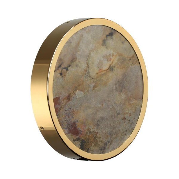 5079/24L L-VISION ODL24 535 зол./серо-беж./металл/натур.камень/акрил Настен.-потолочн. cветил. с переключ.цветов.темпер. LED 24W 3000К/4000K/6000K BER