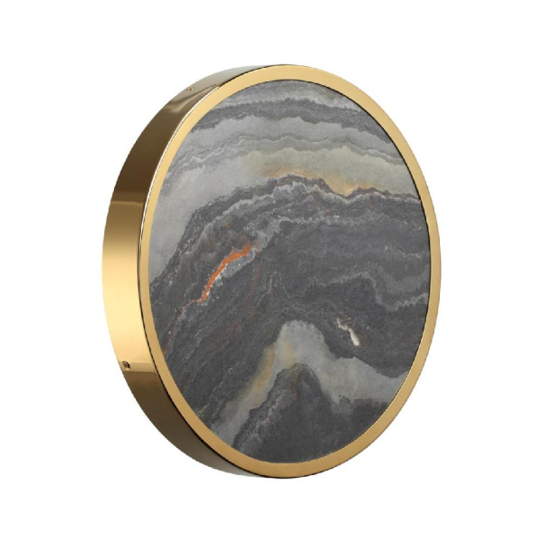 5079/30L L-VISION ODL24 535 зол/серо-бежевый/металл/натур.камень/акрил Настен.-потолочн. cветил. с переключ.цветов.темпер. LED 30W 3000К/4000K/6000K B