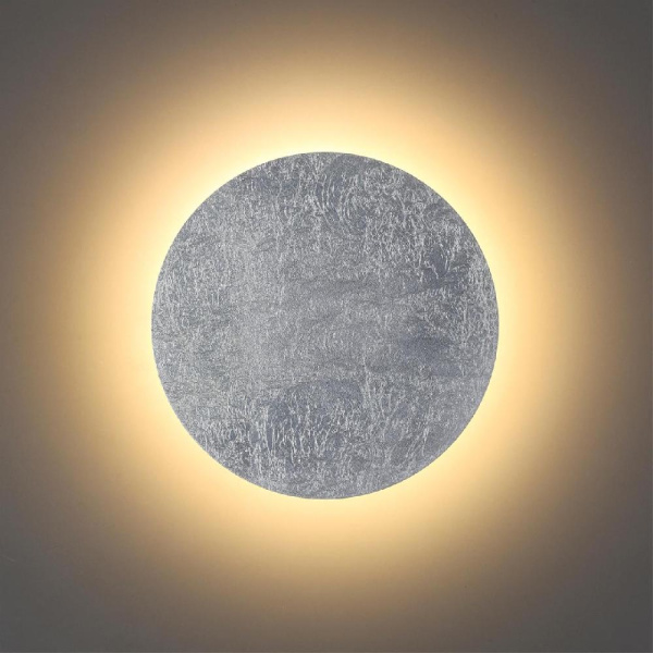 3562/9WLY HIGHTECH ODL18 229 серебр.фольг-ние Настен.светильник IP20 LED 3000K 9W 504Лм 220V LUNARIO