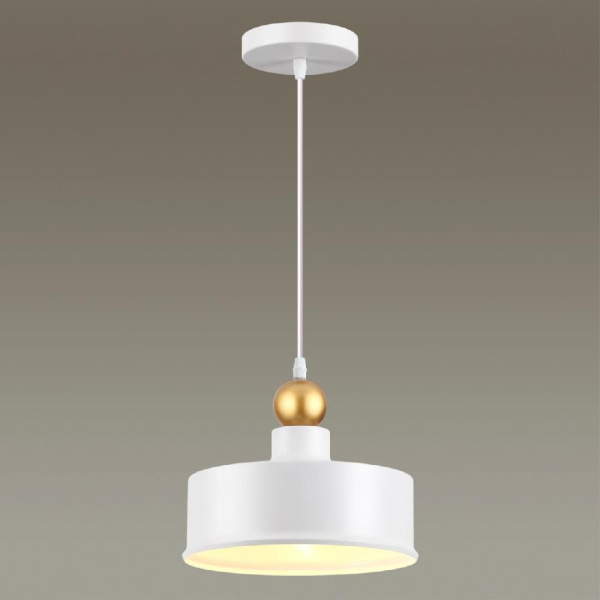 4090/1 PENDANT ODL19 495 белый/золотой Подвес Е27 1*40W BOLLI