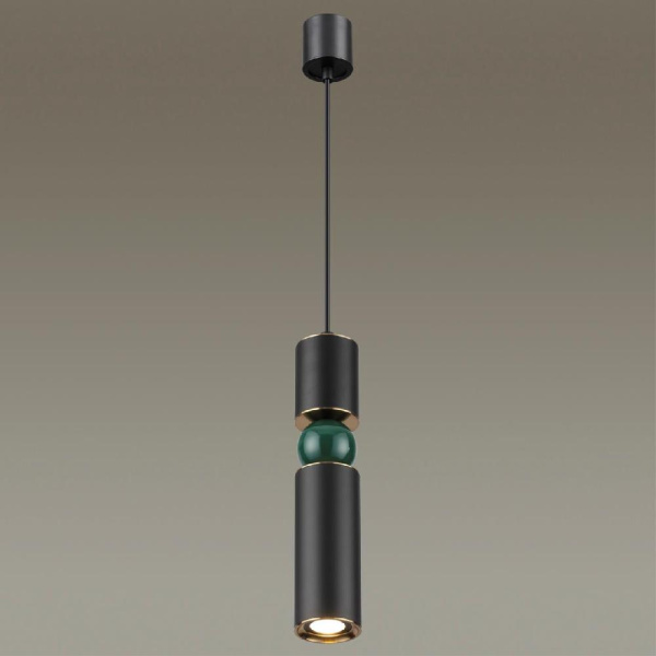 4075/5L L-VISION ODL19 475 черный/золото/зеленый Подвес GU10 1*5W SAKRA