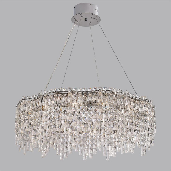 5074/12 HALL ODL24 529 хром/прозрачный/металл/хрусталь Люстра E14 12*40W ROLTA