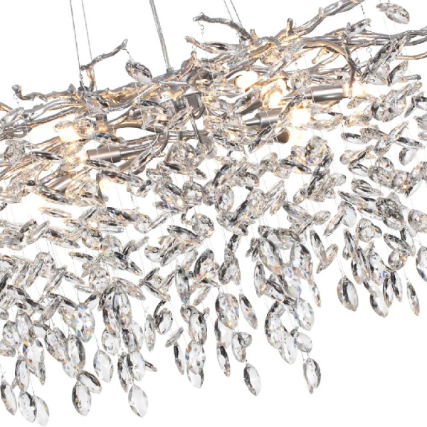 4970/12 HALL ODL24 635 матов.серебристый/алюмин./хрусталь Люстра G9 12*40W DELICA