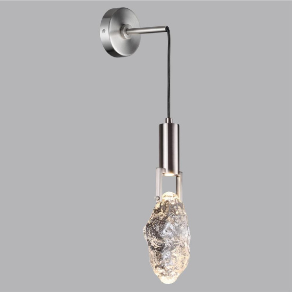 6696/5WL MIDCENT ODL24 339 Настенный светильник матовый никель/металл/стекло IP20 LED 5W 200Лм 3000K LIA