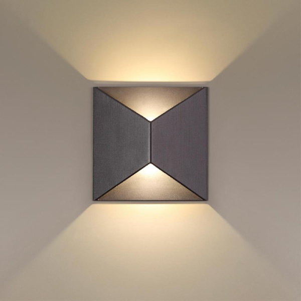 3907/10WL HIGHTECH ODL20 387 черный/металл Настенный светильник LED 3500K 10W 220V IP65 TIBRO