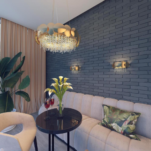 4636/2W CLASSIC ODL20 489 золото/хрусталь/металл Бра G9 2*40W 220V ULLA