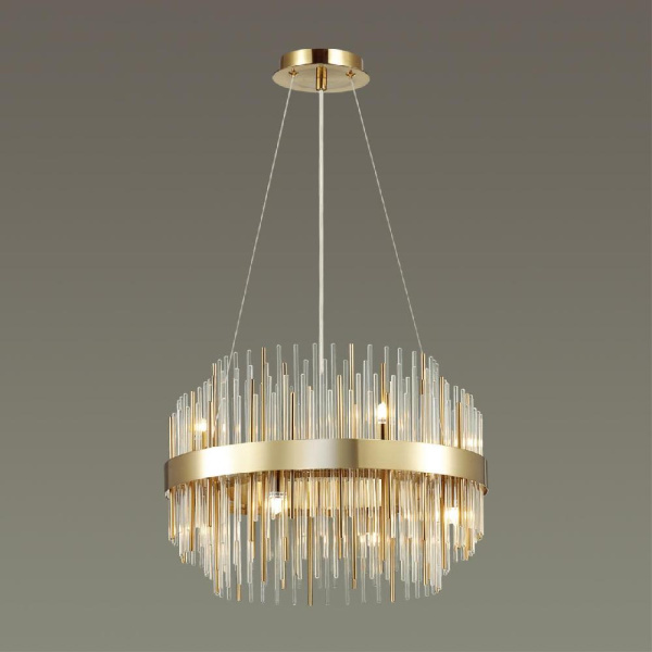 4639/8 HALL ODL20 665 золотой/металл/стекло Люстра G9 8*40W 220V IDA