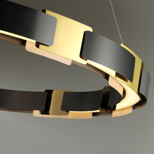 4991/80L L-VISION ODL23 417 черный/золотой/металл/акрил Люстра LED 80W 3000K FIERRO