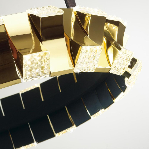 4993/45L L-VISION ODL23 375 золотой/черный/металл/акрил Люстра LED 45W 3000K ASTURO