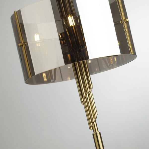 4895/3F MODERN ODL_EX23 85 бронзовый/дымчатый/металл/стекло Торшер E27 3*40W MARGARET