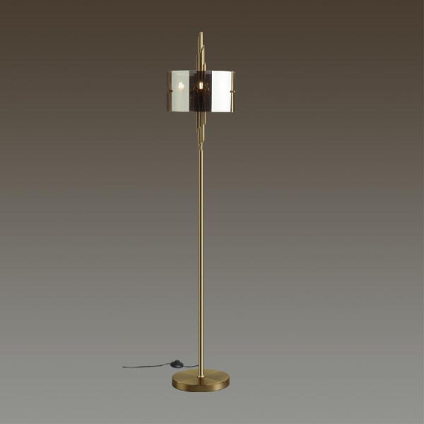 4895/3F MODERN ODL_EX23 85 бронзовый/дымчатый/металл/стекло Торшер E27 3*40W MARGARET