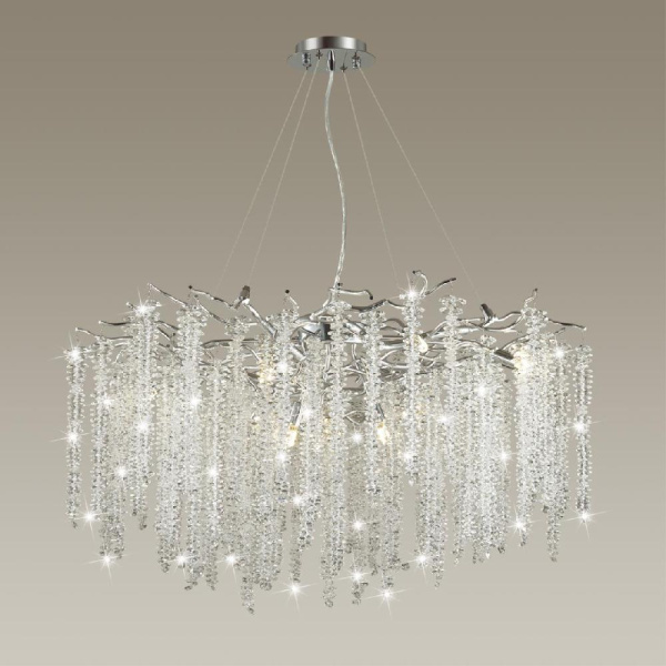 5004/14 HALL ODL23 637 серебристый/прозрачный металл/хрусталь Люстра G9 14*40W BANCHE