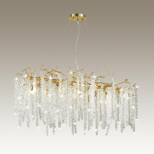 5005/12 HALL ODL23 639 золотой/прозрачный металл/хрусталь Люстра G9 12*40W BANCHE