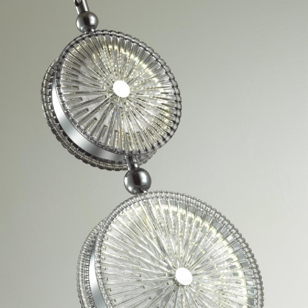 5416/13LA L-VISION ODL_EX23 154 хром/серый/св.серый металл/стекло Подвес LED 13W 4000K CARAMELLA