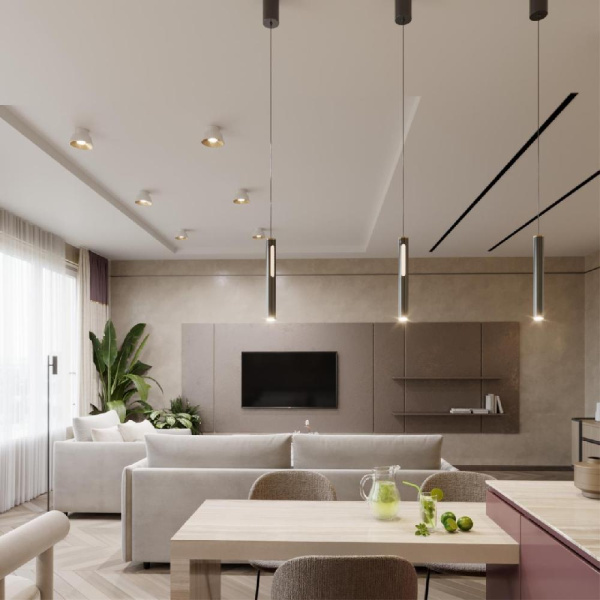 6643/7L HIGHTECH ODL24 301 черный/золото/металл/акрил Подвесной светильник IP20 LED 9W 3000K 220V MALI