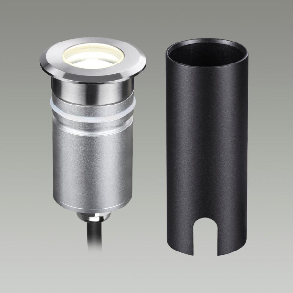 6660/1GL NATURE ODL24 729 черный/металл Встраиваемый грунтовый светильник IP67 LED 3W 4000K 12V/24V INGRO (нужен драйвер 357781/357782)