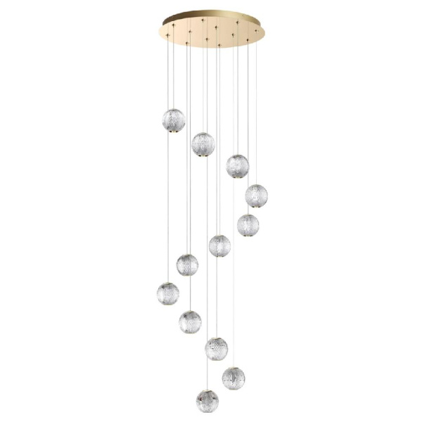 5008/56L L-VISION ODL24 583 золотой/металл/акрил Люстра LED 56W 4000K 4651лм CRYSTAL