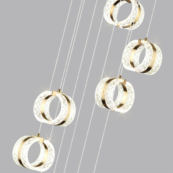 5030/83L L-VISION ODL24 573 античн.бронза/металл/акрил Люстра LED 83W 4000K 5047лм MIRAGE