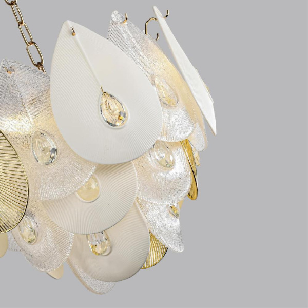 5050/11 HALL ODL24 515 золото/прозрачный/металл/стекло/фарфор/металл Люстра E14 11*40W CABOCHON