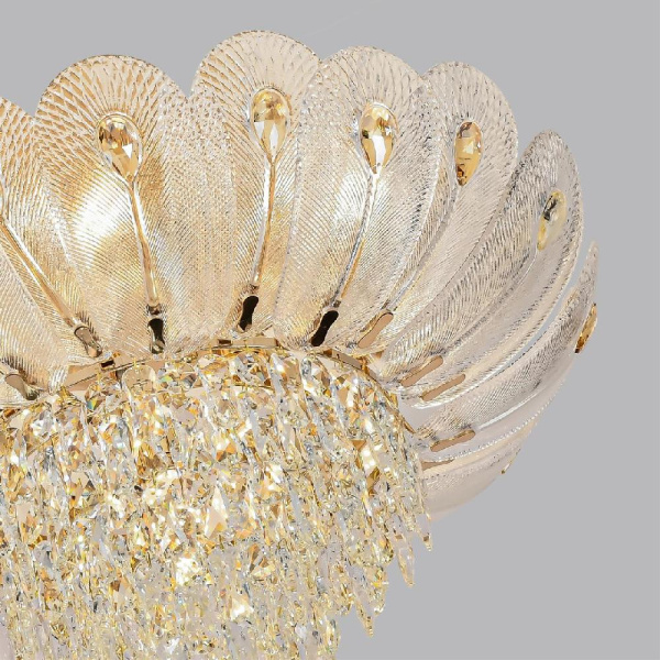 5048/11 HALL ODL24 519 золото/прозрачный/янтарный/металл/хрусталь/стекло Люстра E14 11*40W PAROTI