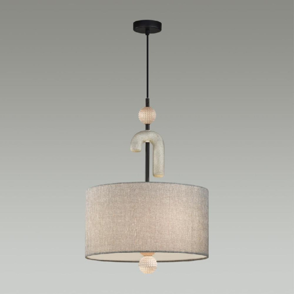 5410/3 MODERN ODL_EX24 169 черный матов./серый/металл/полирезин/ткань Подвес E14 3*40W BAGEL