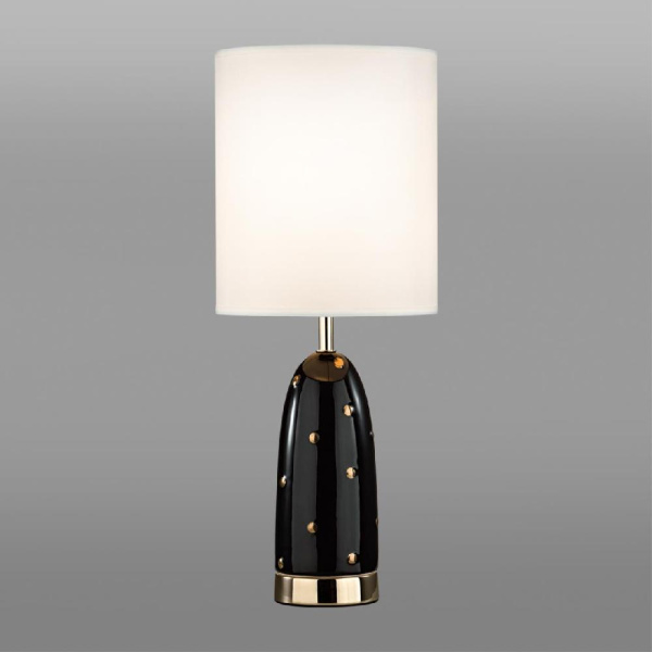 5424/1T MODERN ODL_EX24 42 золотой/черный/белый/металл/керамика/ткань Настольная лампа E27 1*60W POLLEN