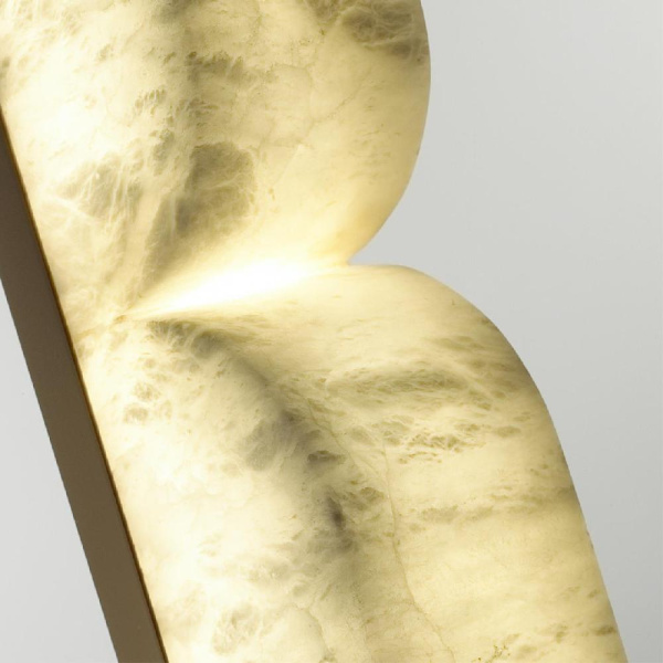 6685/10WL L-VISION ODL24 215 Настенный светильник латунь/металл/алебастр IP20 LED 10W 3000/4000 MARBELLA