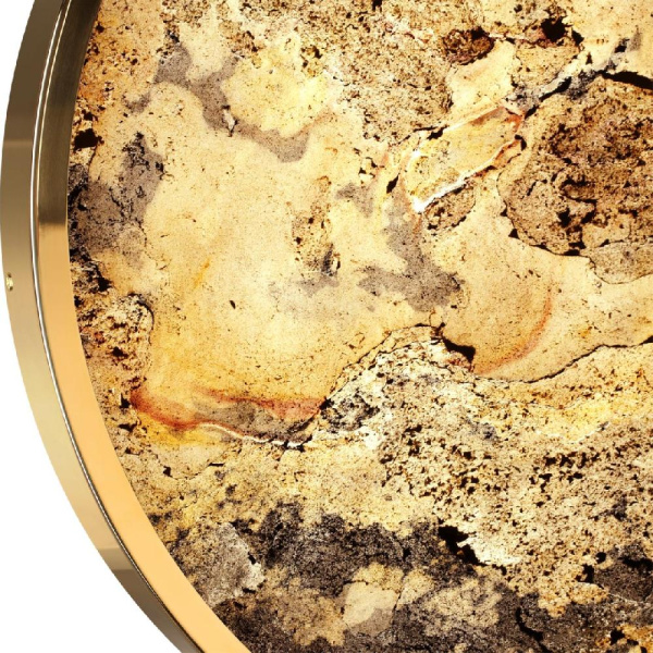 5079/40L L-VISION ODL24 535 зол/серо-бежевый/металл/натур.камень/акрил Настен.-потолочн. cветил. с переключ.цветов.темпер. LED 40W 3000К/4000K/6000K B