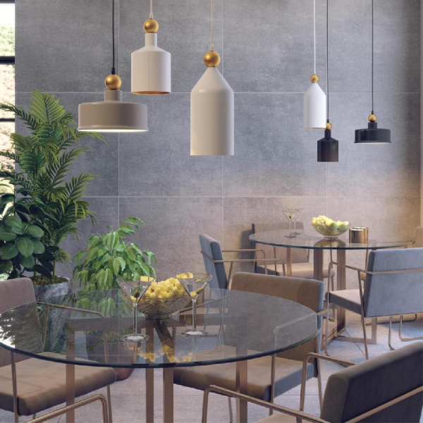 4085/1 PENDANT ODL19 495 темн.серый/золотой Подвес Е27 1*40W 220V BOLLI