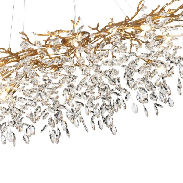 4969/16 HALL ODL24 633 античн.бронза/алюмин./хрусталь Люстра G9 16*40W DELICA