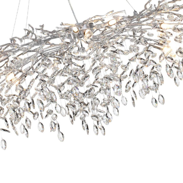 4970/16 HALL ODL24 635 матов.серебристый/алюмин./хрусталь Люстра G9 16*40W DELICA