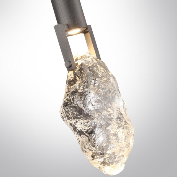 6695/5WL MIDCENT ODL24 339 Настенный светильник брашир. черный/металл/стекло IP20 LED 5W 200Лм 3000K LIA