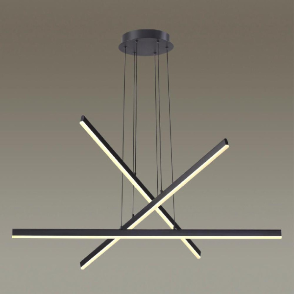 3890/48L L-VISION ODL20 329 черный/металл Подвесной светильник LED 4000K 48W 220V RUDY