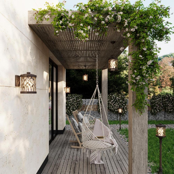 2287/1A NATURE ODL12 659 патина коричневый Уличный светильник 120см IP44 E27 100W 220V LAGRA