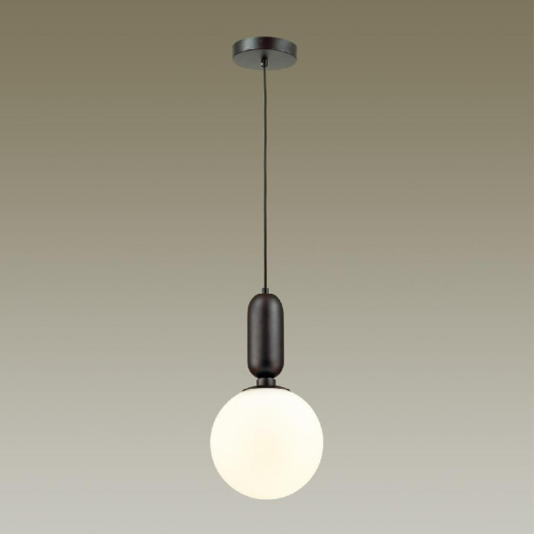 4668/1 PENDANT ODL20 471 черный/белый Подвес E27 1*40W (тип лампы СВЕЧА) 220V OKIA