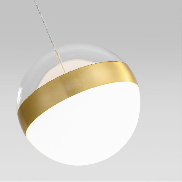 5036/12L L-VISION ODL24 511 ант.бронза/прозрачн/молочный/металл/акрил Подвес LED 12W 4000K 600лм RONI