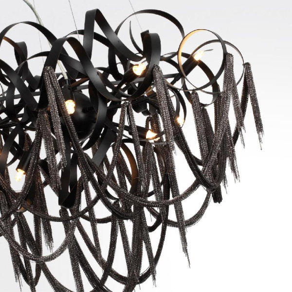 5067/12 HALL ODL24 517 черный матовый/черный хром/металл Люстра G9 12*40W CHAINY