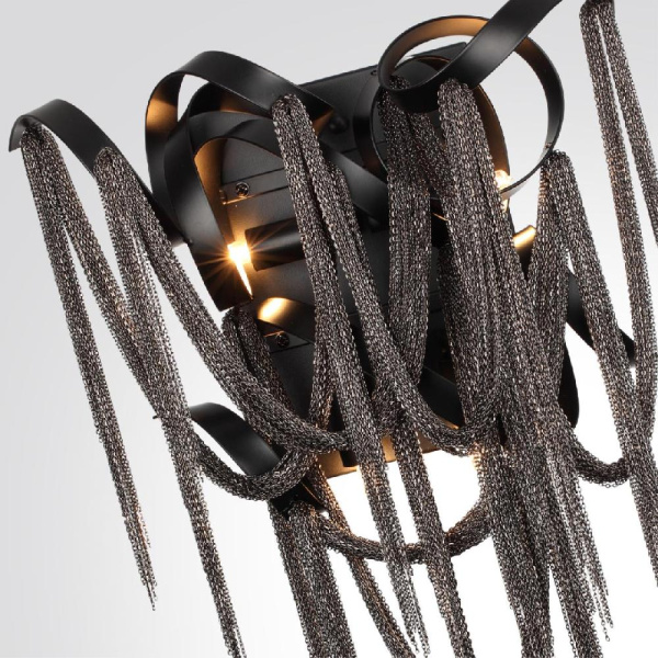 5067/4W HALL ODL24 517 черный матовый/черный хром/металл Бра G9 4*40W CHAINY