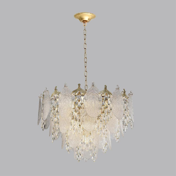 5049/19 HALL ODL24 511 золото/прозрачный/металл/хрусталь/стекло Люстра E14 19*40W TEARS