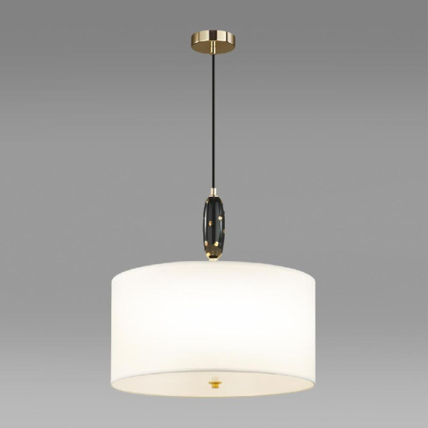 5424/5 MODERN ODL_EX24 43 золотой/черный/белый/металл/керамика/ткань Люстра E14 5*40W POLLEN